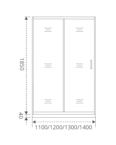 Душевая дверь 140 см Good Door Infinity WTW-140-S-CH прозрачный с рисунком