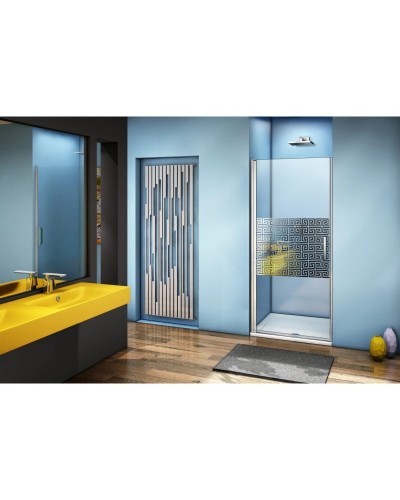 Душевая дверь 100 см Good Door Fantasy DR-100-F-CH прозрачный с рисунком