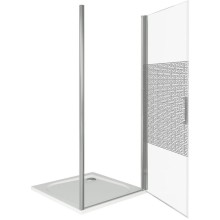 Душевая дверь 100 см Good Door Fantasy DR-100-F-CH прозрачный с рисунком