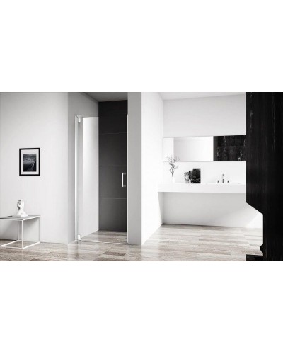 Душевая дверь BelBagno Marmi 80 MARMI-B-1-80-C-Cr профиль Хром стекло прозрачное