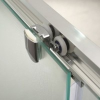 Душевая дверь BelBagno Unique 125 UNIQUE-BF-1-110/125-M-Cr профиль Хром стекло матовое