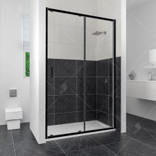 Душевая дверь RGW Classic CL-14B 130 32091413-14 профиль Черный стекло прозрачное