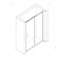 Душевая дверь RGW Classic CL-14 100 32091410-11 профиль Хром стекло прозрачное