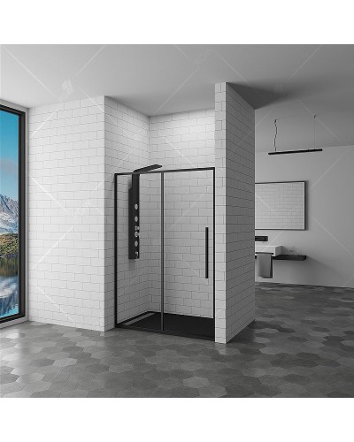 Душевая дверь RGW Stilvoll SV-12B 150 32321215-14 профиль Черный стекло прозрачное