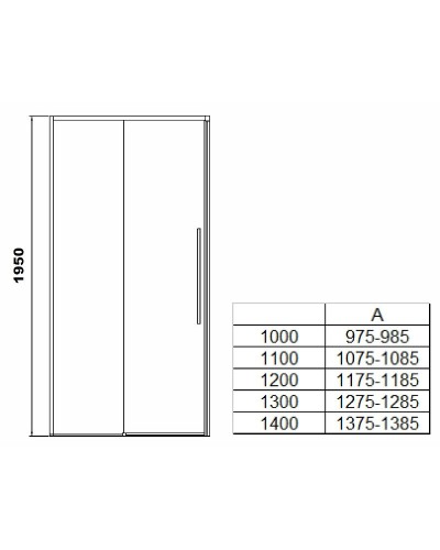 Душевая дверь RGW Stilvoll SV-12B 130 32321213-14 профиль Черный стекло прозрачное