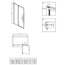 Душевая дверь RGW Stilvoll SV-03B 100 06320310-14 профиль Черный стекло прозрачное