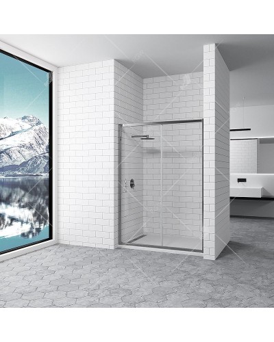 Душевая дверь RGW Passage PA-016 140 350801614-21 профиль Хром стекло Матовое-сатинат