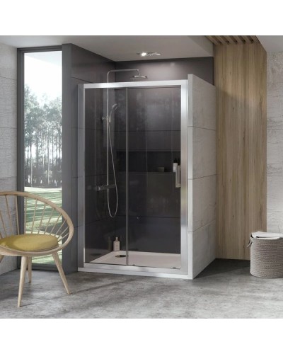 Душевая дверь 120 см Ravak 10° 10DP2 0ZVG0100Z1 белый прозрачное