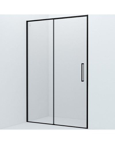 Душевая дверь Iddis Slide 132 SLI6BS3i69 профиль Черный стекло прозрачное