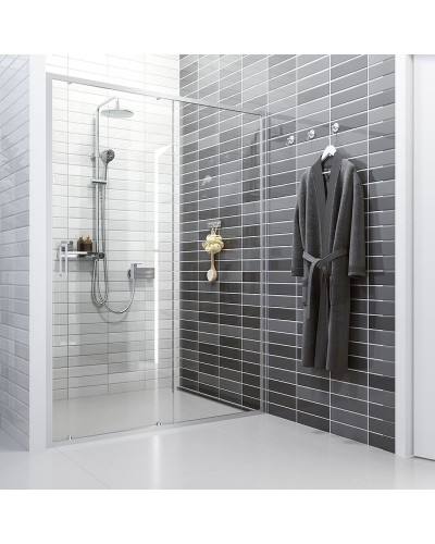 Душевая дверь Iddis Zodiac 130 ZOD6CS3i69 профиль Хром стекло прозрачное