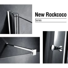 Душевая дверь 120 см Gemy New Rockcoco S03191C прозрачное