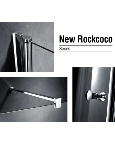 Душевая дверь 120 см Gemy New Rockcoco S03191C прозрачное