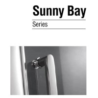 Душевая дверь 100 см Gemy Sunny Bay S28160 прозрачное
