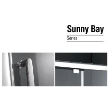 Душевая дверь 120 см Gemy Sunny Bay S28191B прозрачное