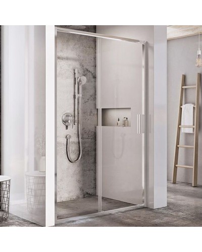 Душевая дверь Ravak Blix Slim BLSDP2-110 X0PMD0C00Z1 профиль Хром стекло Transparent