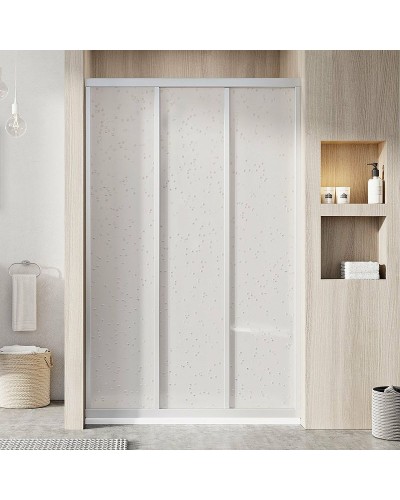 Душевая дверь Ravak Supernova ASDP3-130 00VJ01R211 профиль Белый витраж пластик Pearl