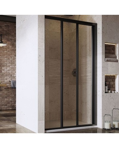 Душевая дверь Ravak Supernova ASDP3-80 00V403R2Z1 профиль Черный стекло Transparent