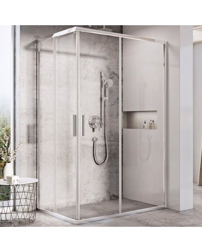 Душевая дверь Ravak Blix Slim BLSRV2K-100 X1XMA0C00Z1 профиль Хром стекло Transparent