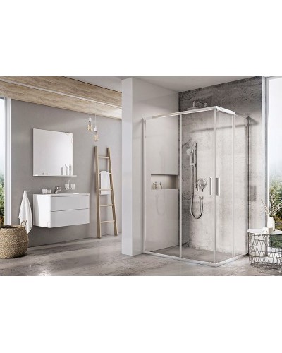 Душевая дверь Ravak Blix Slim BLSRV2K-90 X1XM70C00Z1 профиль Хром стекло Transparent