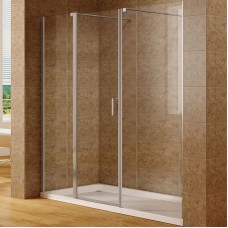 Душевая дверь Aquanet Cinetic AE12-N-120H190U-CT + AE12-F-90H190U-CT 210 254244 профиль Хром стекло прозрачное