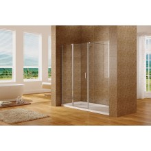 Душевая дверь Aquanet Cinetic AE12-N-120H190U-CT + AE12-F-90H190U-CT 210 254244 профиль Хром стекло прозрачное