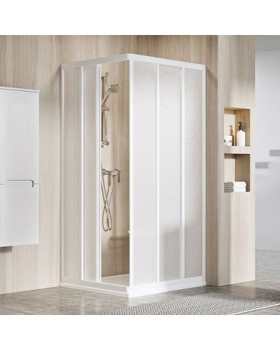 Душевая дверь Ravak Supernova ASRV3-80 198 15V401R211 профиль Белый витраж пластик Pearl