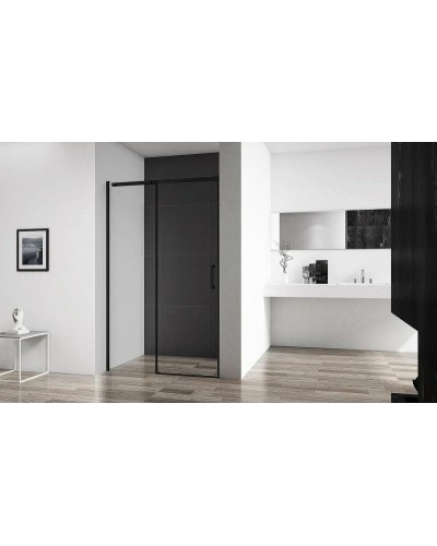 Душевая дверь BelBagno Acqua 120 ACQUA-BF-1-120-C-NERO профиль Черный стекло прозрачное