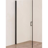 Душевая дверь Orange E05-090tb 90х190 профиль Черный стекло прозрачное