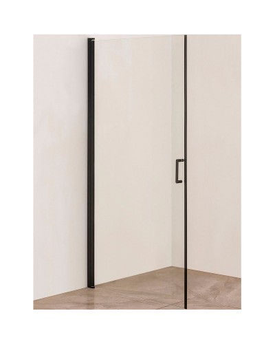 Душевая дверь Orange E05-100tb 100х190 профиль Черный стекло прозрачное