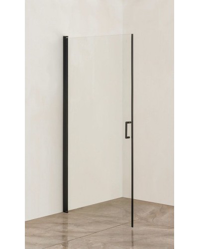 Душевая дверь Orange E05-100tb 100х190 профиль Черный стекло прозрачное