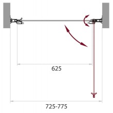 Душевая дверь 75 см BelBagno SELA-B-1-75-C-Cr прозрачное