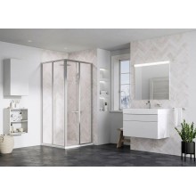 Душевая дверь Ravak Supernova SRV2-80 195 S 14V40UO2Z1 профиль Сатин стекло Transparent