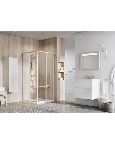 Душевая дверь Ravak Supernova SRV2-80 195 S 14V40UO2Z1 профиль Сатин стекло Transparent