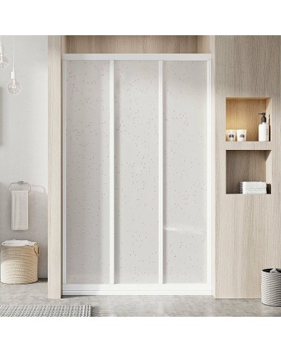 Душевая дверь Ravak Supernova ASDP3-90 00V701R211 профиль Белый витраж пластик Pearl