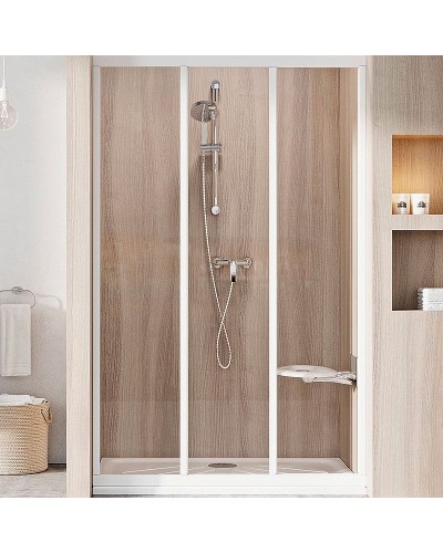 Душевая дверь Ravak Supernova ASDP3-130 00VJ01R2Z1 профиль Белый стекло Transparent