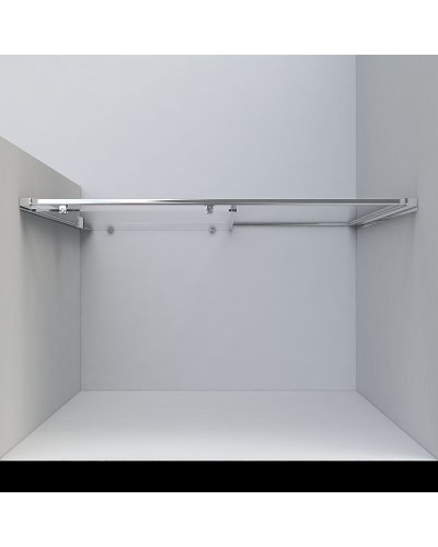 Душевая дверь Vincea Garda 135 VDS-1G135CL профиль Хром стекло прозрачное