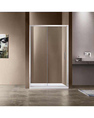 Душевая дверь Vincea Garda 160 VDS-1G160CL профиль Хром стекло прозрачное