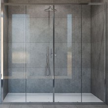 Душевая дверь Vincea Garda 190 VDS-1G2190CL профиль Хром стекло прозрачное