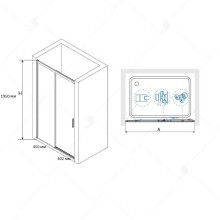 Душевая дверь RGW Leipzig LE-12 100 34121210-11 профиль Хром стекло прозрачное