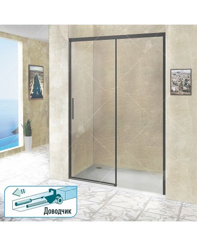 Душевая дверь RGW Leipzig LE-12B 200 34121220-14 профиль Черный стекло прозрачное