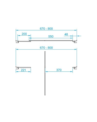 Душевая дверь RGW Passage PA-02 70 41080207-11 профиль Хром стекло прозрачное