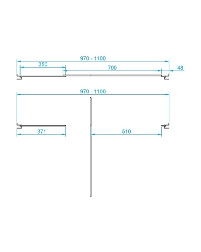 Душевая дверь RGW Passage PA-02 100 41080200-51 профиль Хром стекло шиншилла