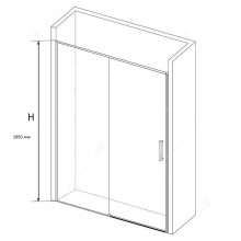 Душевая дверь RGW Stilvoll SV-13 140 06321314-11 профиль Хром стекло прозрачное