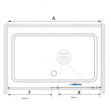 Душевая дверь RGW Stilvoll SV-13 140 06321314-11 профиль Хром стекло прозрачное