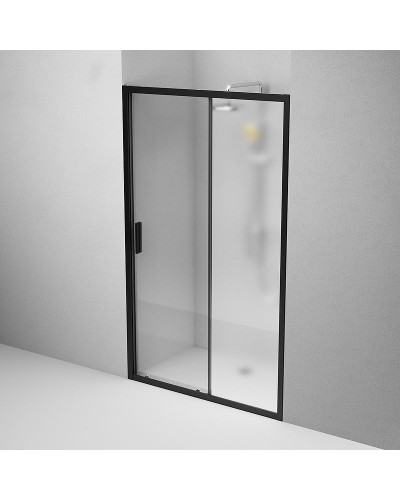 Душевая дверь AM.PM Gem 120 W90G-120-1-195BM профиль Черный матовый стекло матовое-прозрачное