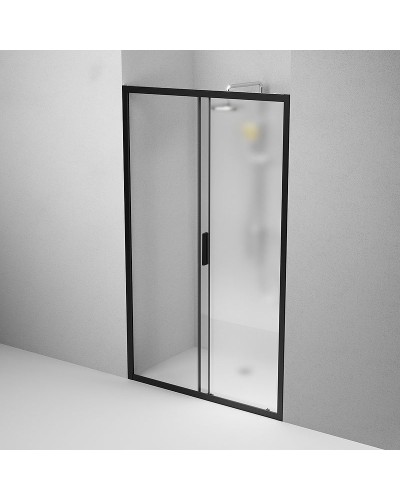 Душевая дверь AM.PM Gem 120 W90G-120-1-195BM профиль Черный матовый стекло матовое-прозрачное