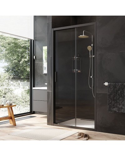 Душевая дверь AM.PM Gem Solo 100 W90G-100-1-195BT профиль Черный матовый стекло прозрачное