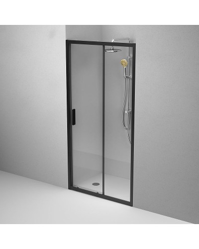 Душевая дверь AM.PM Gem Solo 100 W90G-100-1-195BT профиль Черный матовый стекло прозрачное