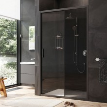 Душевая дверь AM.PM Gem 120 W90G-120-1-195BG профиль Черный матовый стекло тонированное-прозрачное