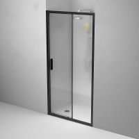 Душевая дверь AM.PM Gem Solo 100 W90G-100-1-195BM профиль Черный матовый стекло матовое-прозрачное